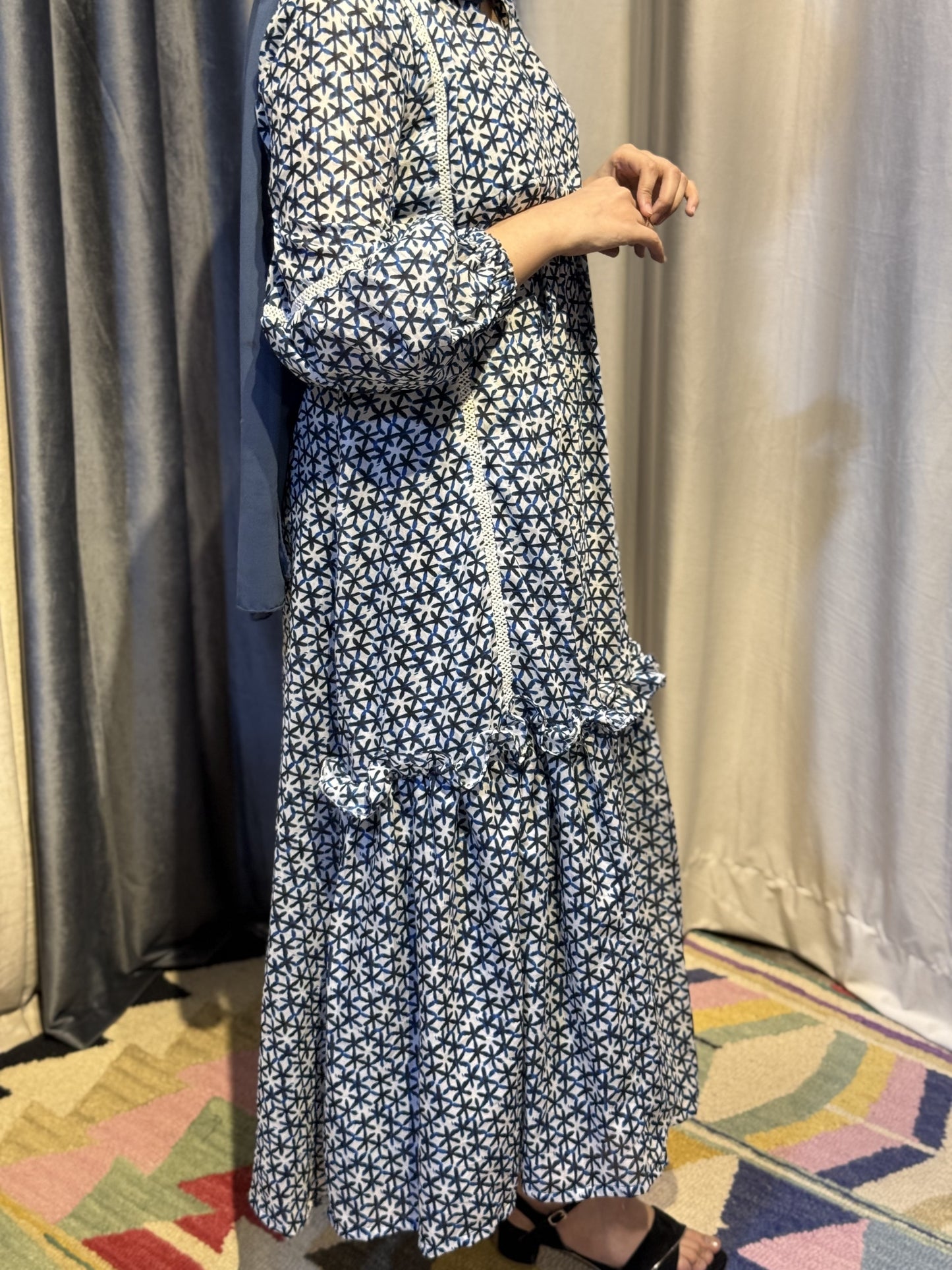 New Arrival: Printed Lawn Maxi Dress in Premium Fabric