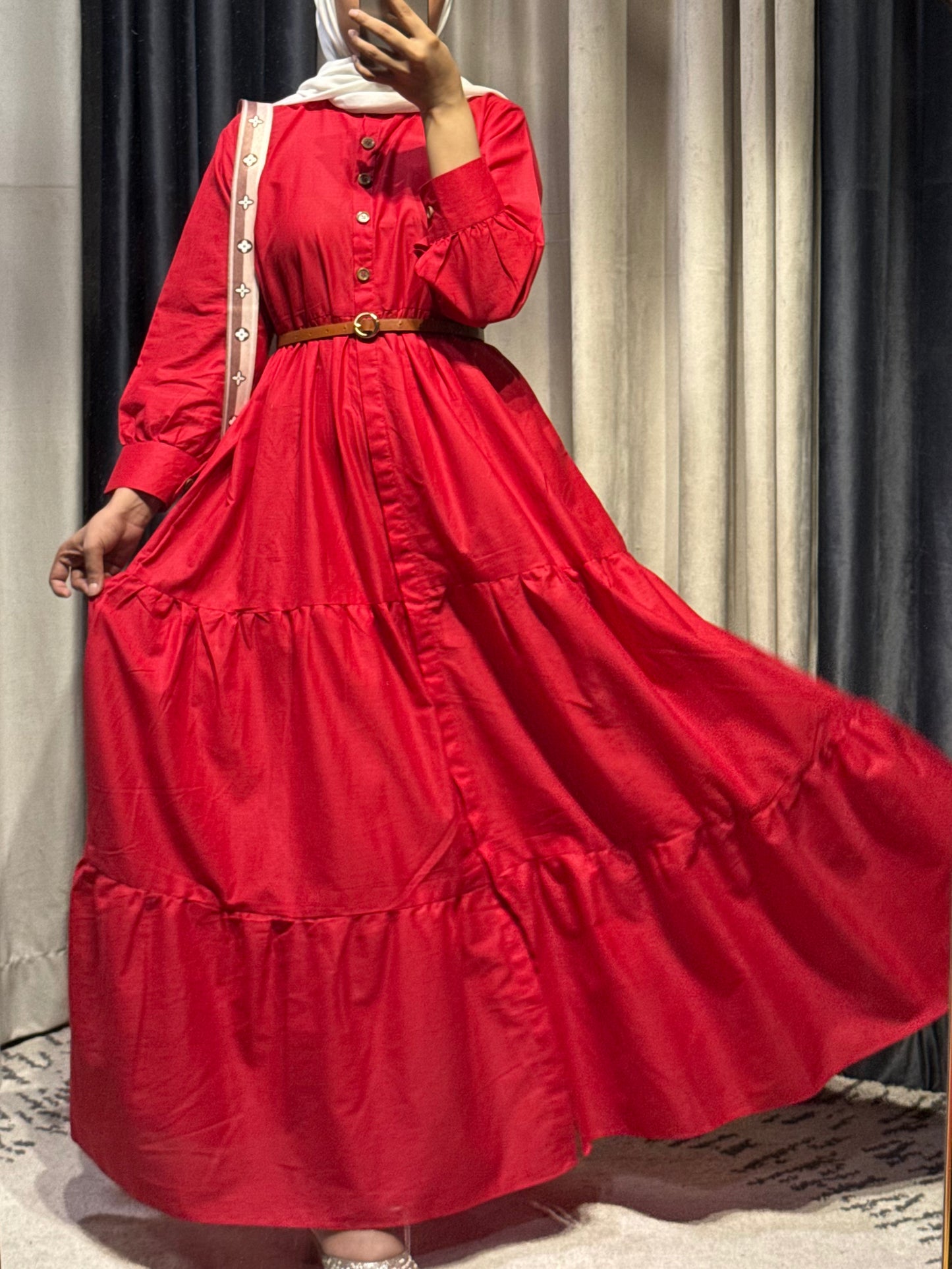 "Regal Mehroon. Flowy. Timeless. A maxi made for every moment."