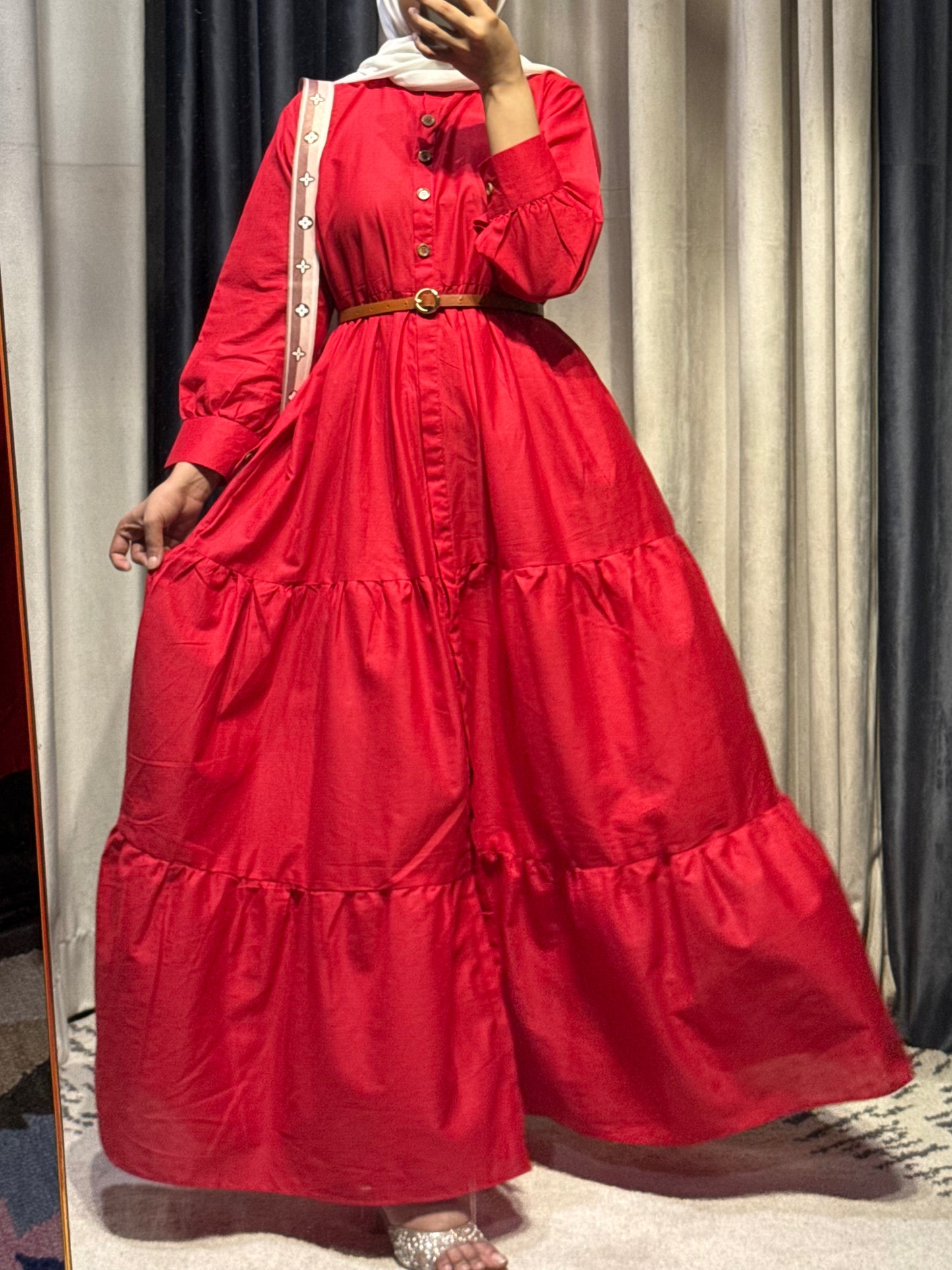 "Regal Mehroon. Flowy. Timeless. A maxi made for every moment."