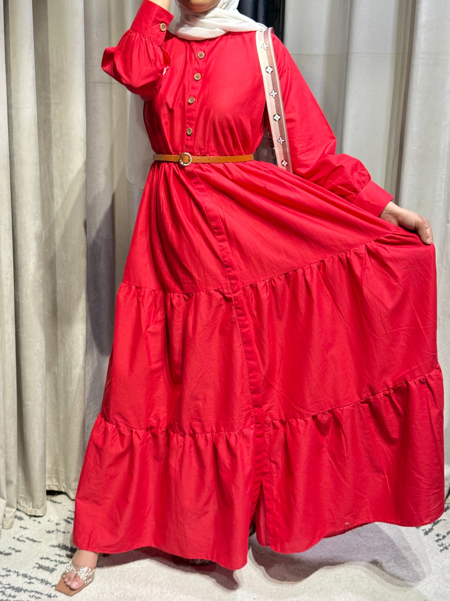 "Regal Mehroon. Flowy. Timeless. A maxi made for every moment."