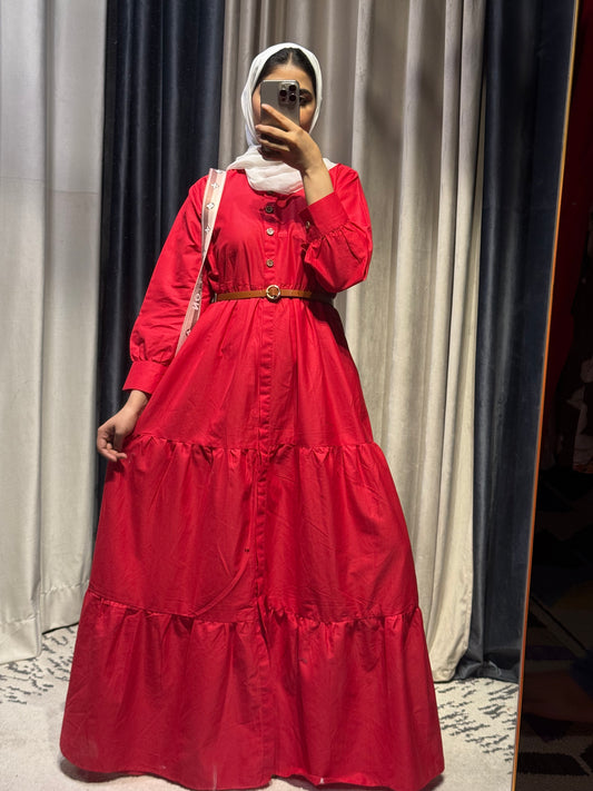 "Regal Mehroon. Flowy. Timeless. A maxi made for every moment."