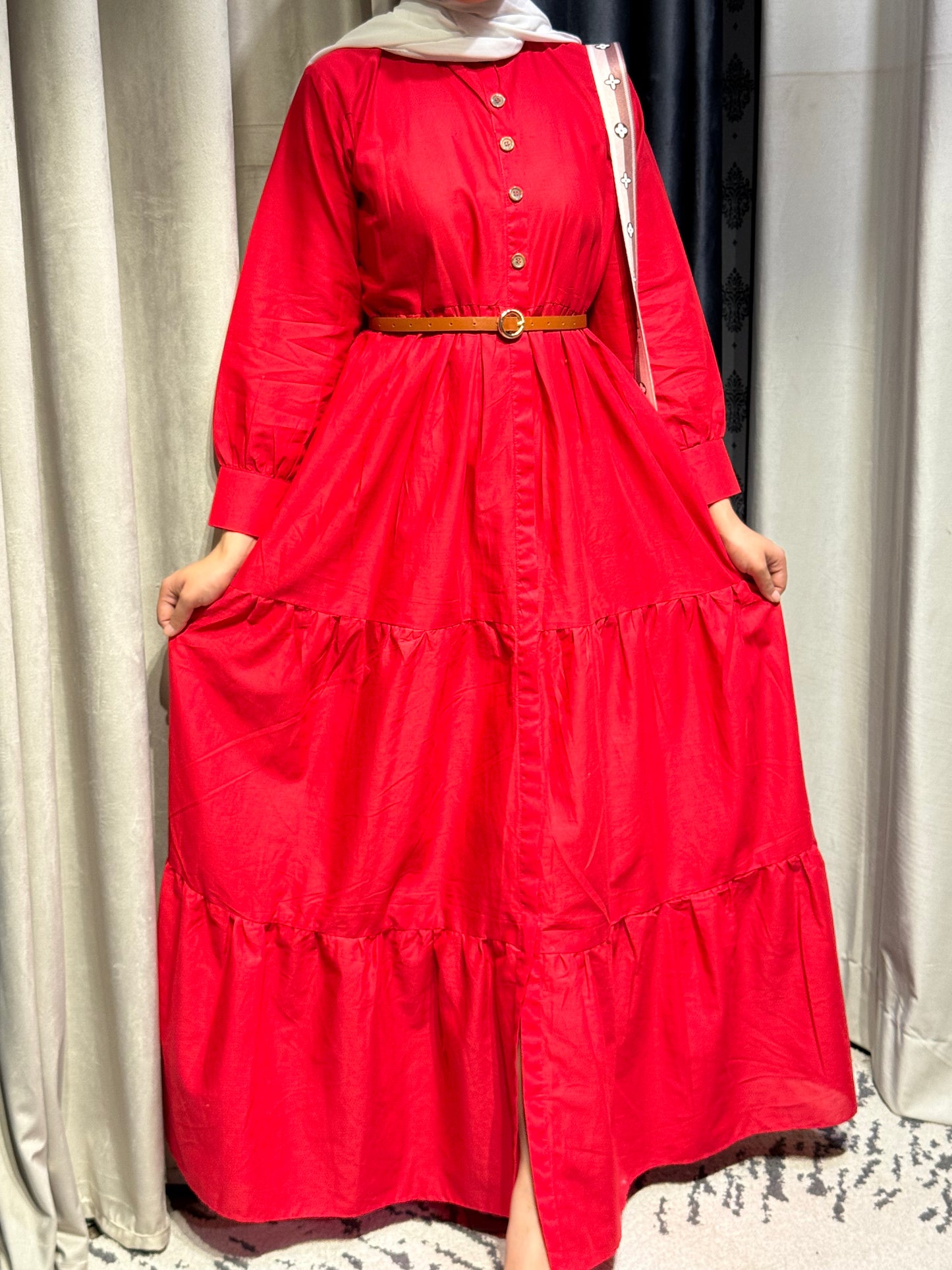 "Regal Mehroon. Flowy. Timeless. A maxi made for every moment."